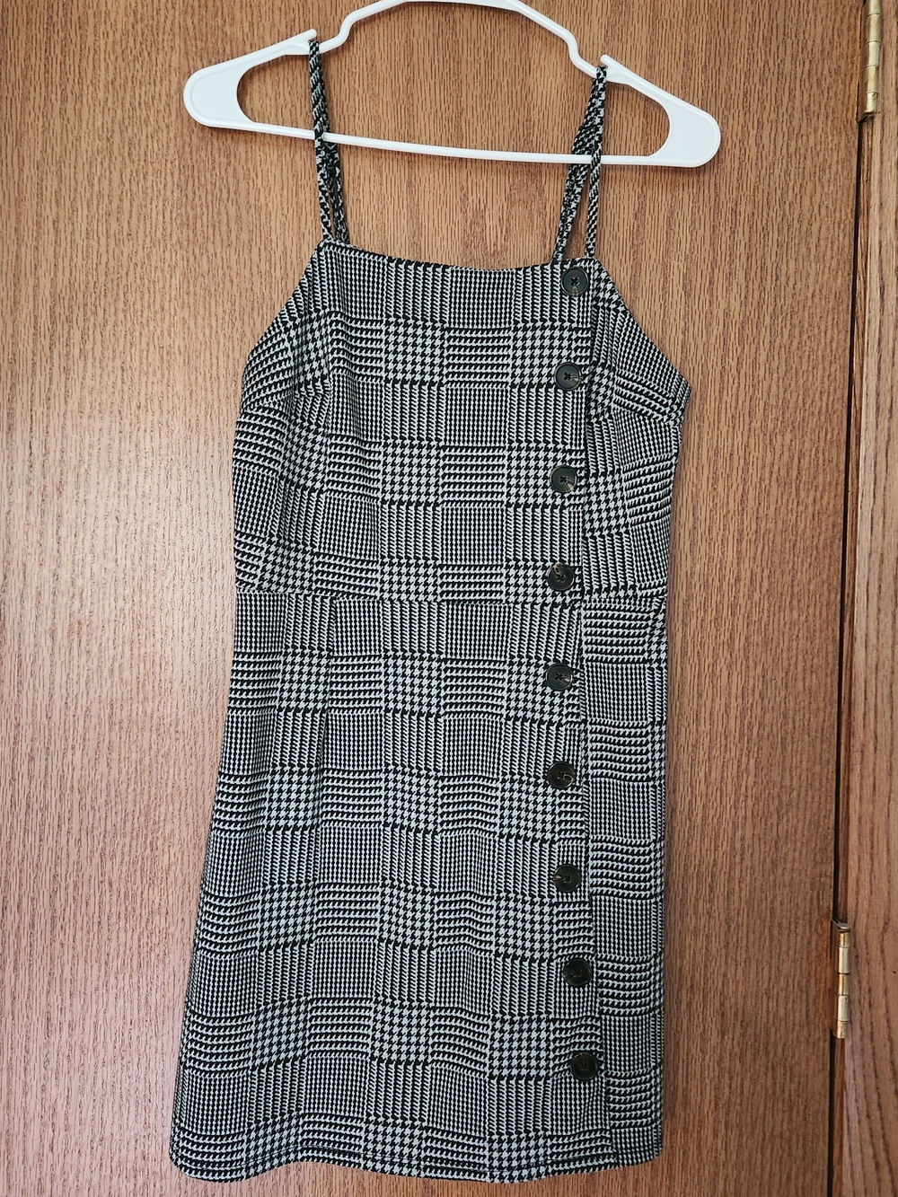 wild fable Black and White Plaid Mini Dress